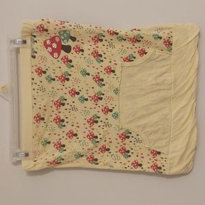 Yellow Mushroom Tube Top with rhinestones and pockets